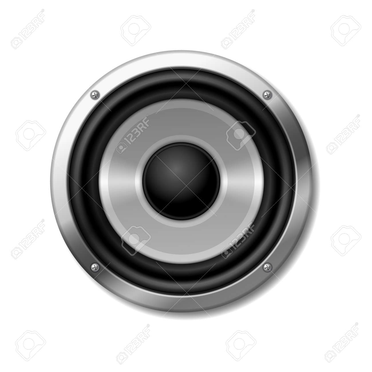 Sound Speaker Icon, Stereo Audio Music System Logo. Sound System Subwoofer  Клипарты, SVG, векторы, и Набор Иллюстраций Без Оплаты Отчислений. Image  179924117