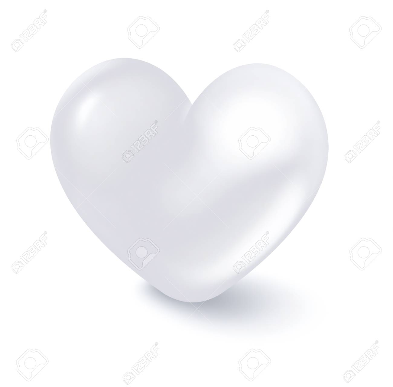 Weisses Herz Auf Einem Weissen Hintergrund Ein Reines Herz Konzept Lizenzfreie Fotos Bilder Und Stock Fotografie Image 28041203