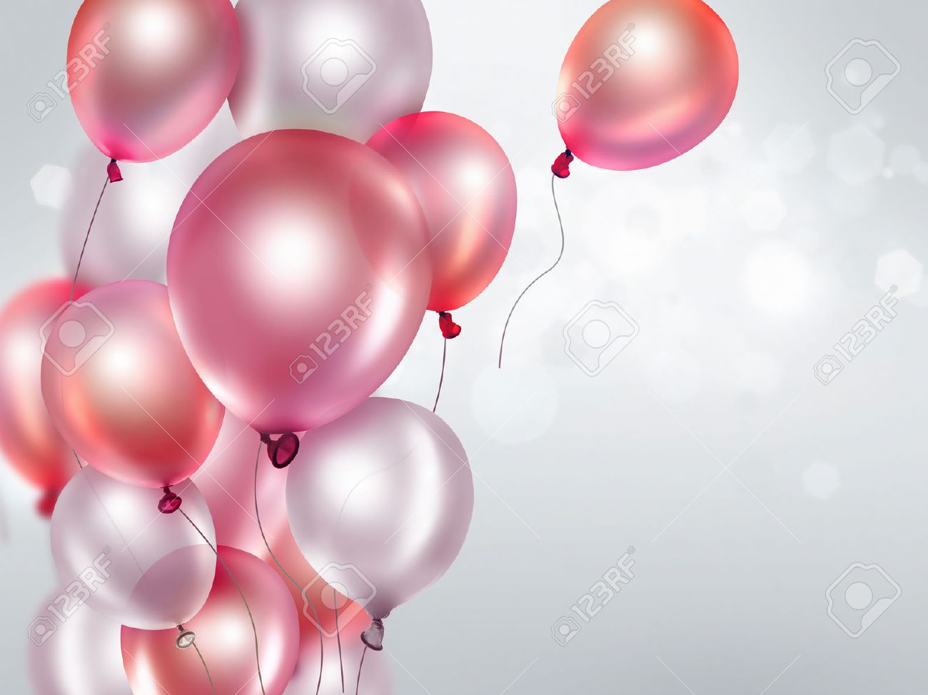 ピンクの風船でお祭りの背景 の写真素材 画像素材 Image