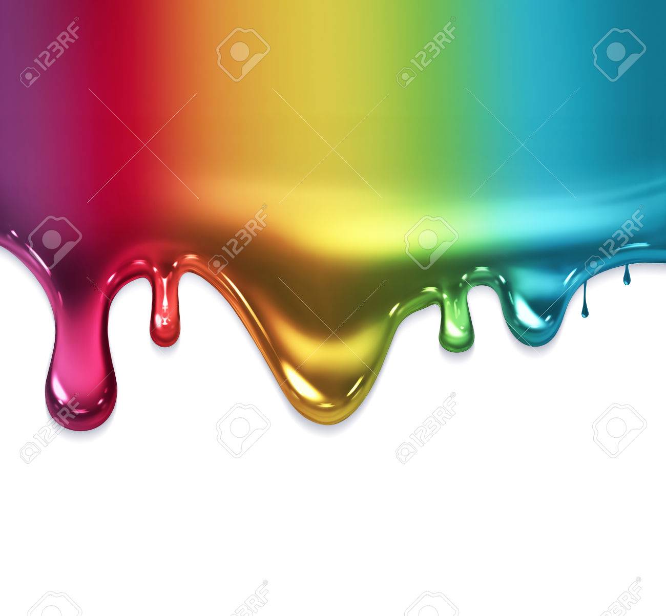 dripping colorful paint as background - 46122959 dripping colorful paint as background - 46122959