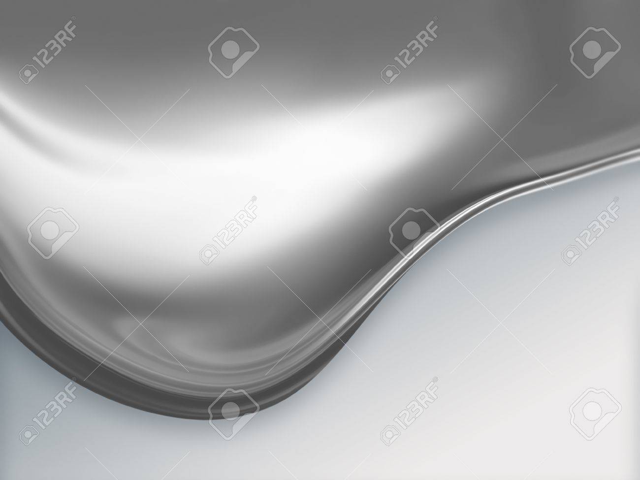 big wave of molten metal on white background - 51257183 big wave of molten metal on white background - 51257183