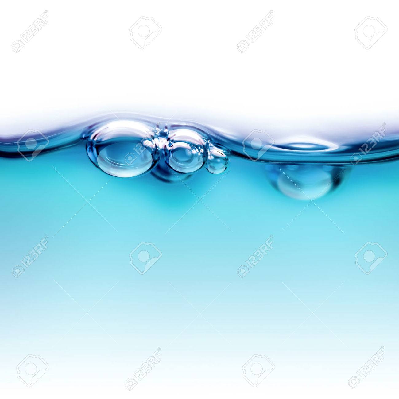 water line with air bubbles close up - 52584597 water line with air bubbles close up - 52584597