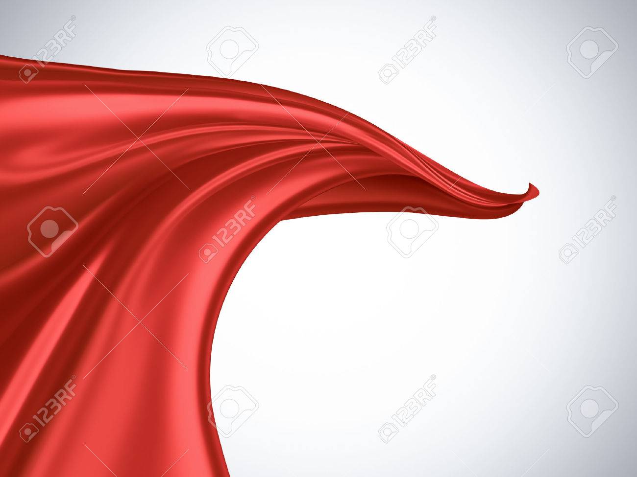 flying red silk fabric on a light background - 54795657 flying red silk fabric on a light background - 54795657