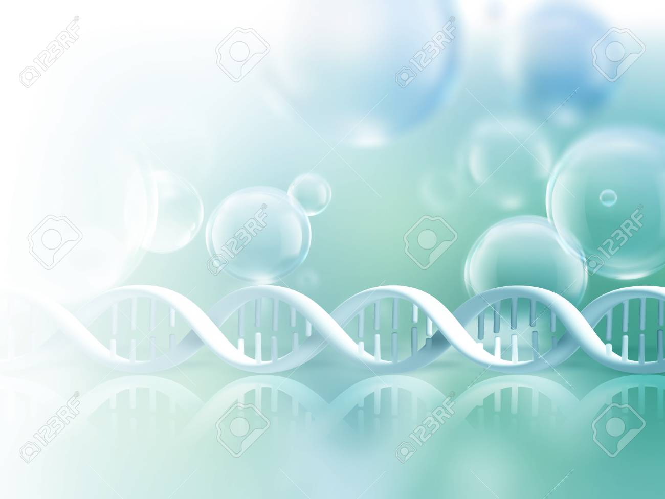 Abstract science background with DNA strands - 58116629 Abstract science background with DNA strands - 58116629