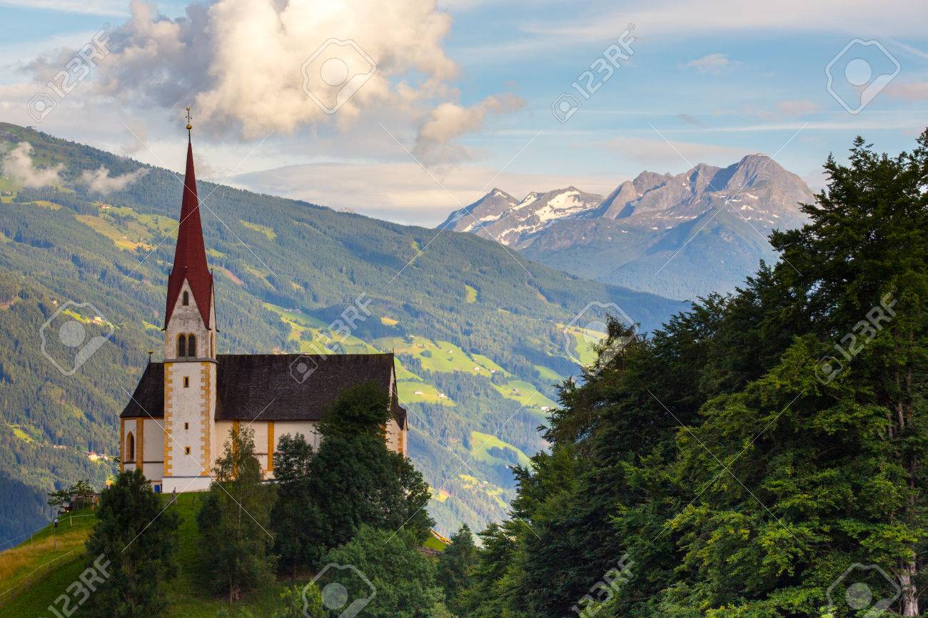 Small Old Church In Mountains Alps Austria Stock Photo Picture And Royalty Free Image Image 34655999