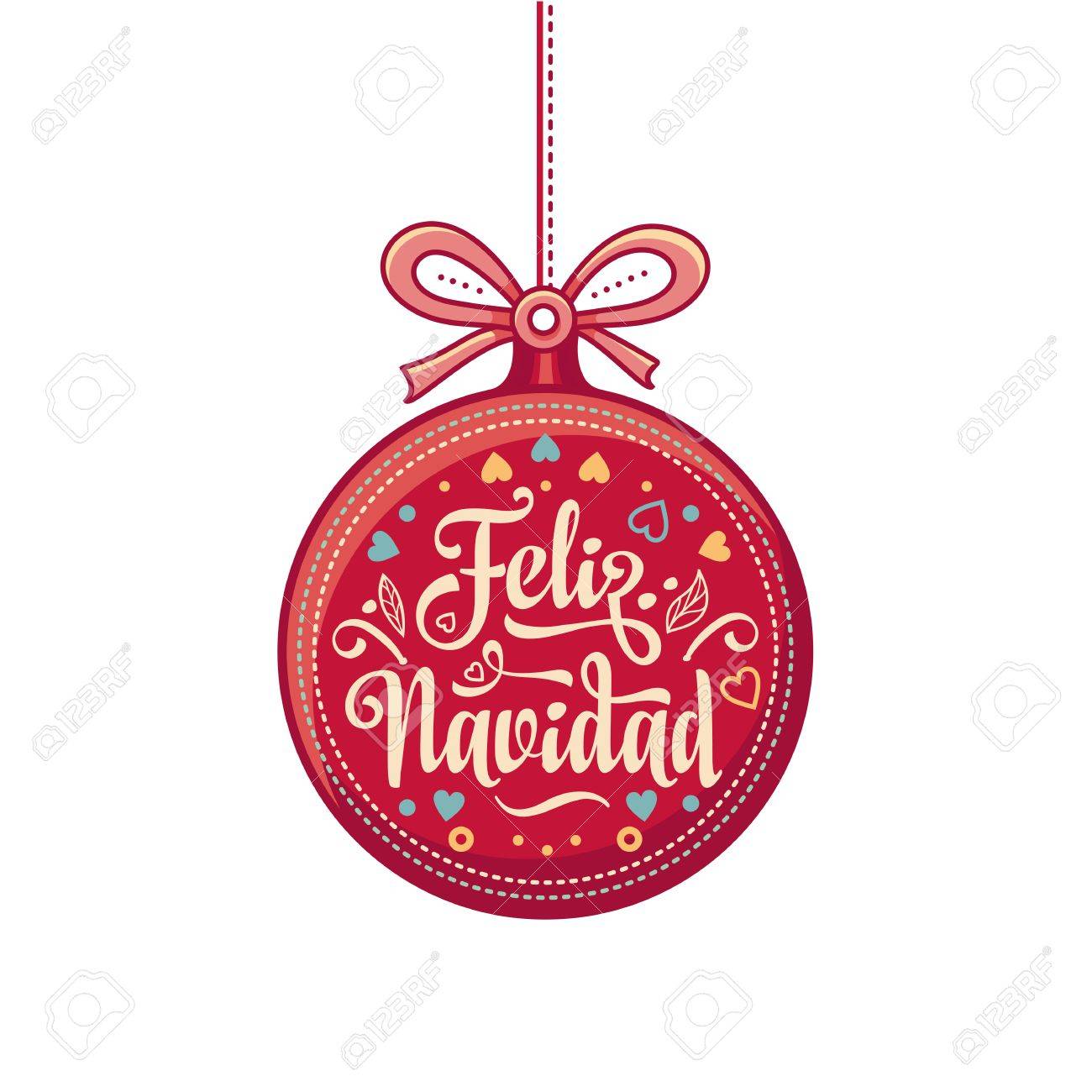 christmas decorations for invitations and greeting cards in spanish