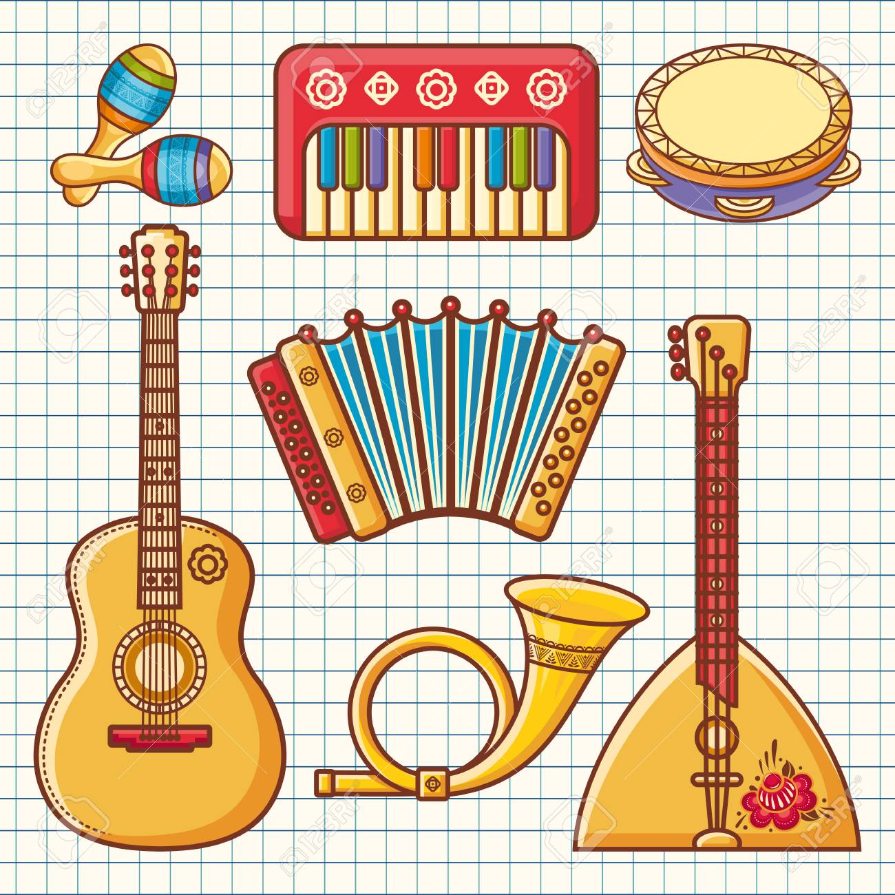 set instrumentos musicales infantiles