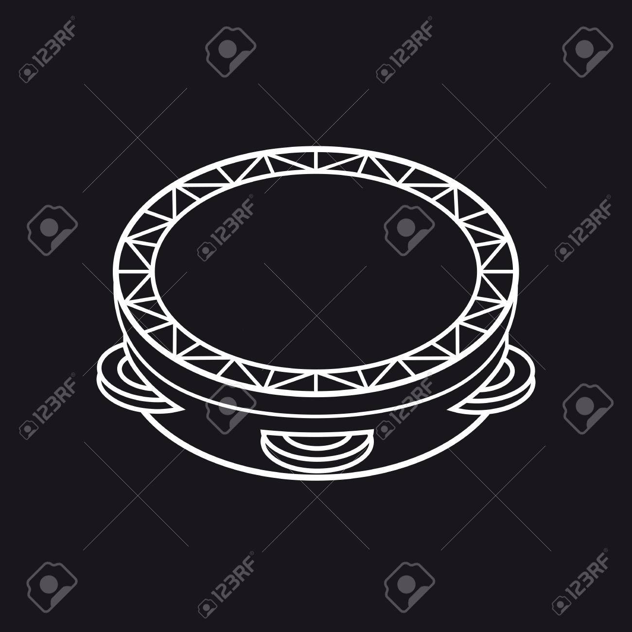 タンバリン 子供のための楽器 赤ちゃんグッズ 漫画のスタイル のイラスト素材 ベクタ Image 73093261