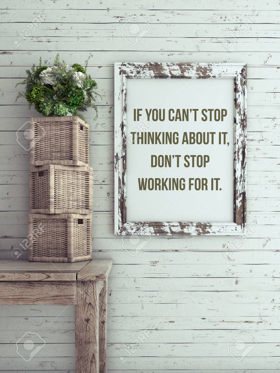 Citation Inspiree Sur Le Cadre De L Image Si Vous Ne Pouvez Pas Arreter De Penser A Ce Sujet Ne Pas Cesser De Travailler Pour Elle Banque D Images Et Photos Libres De Droits