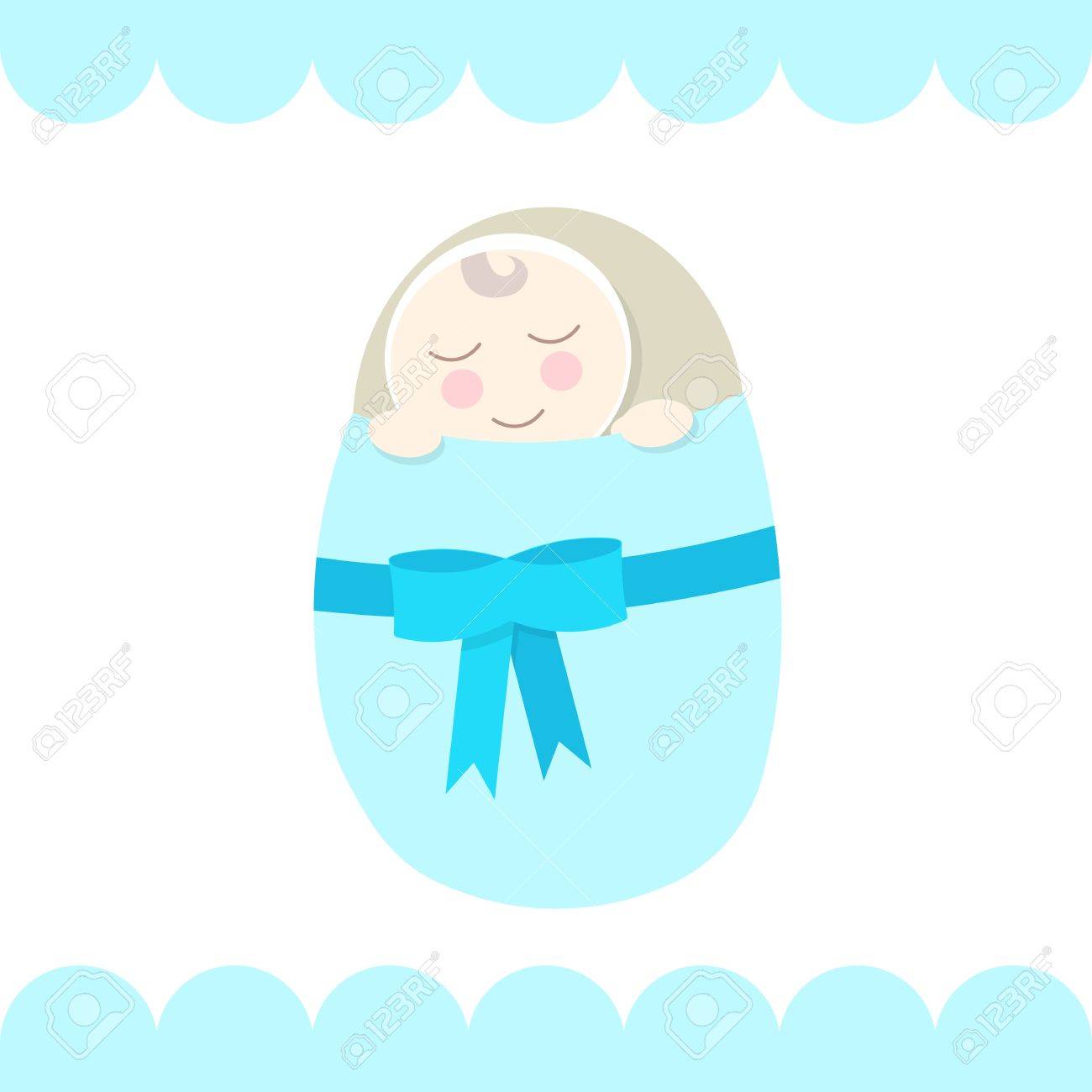 newborn congratulations card template flat style royalty free congratulations card template