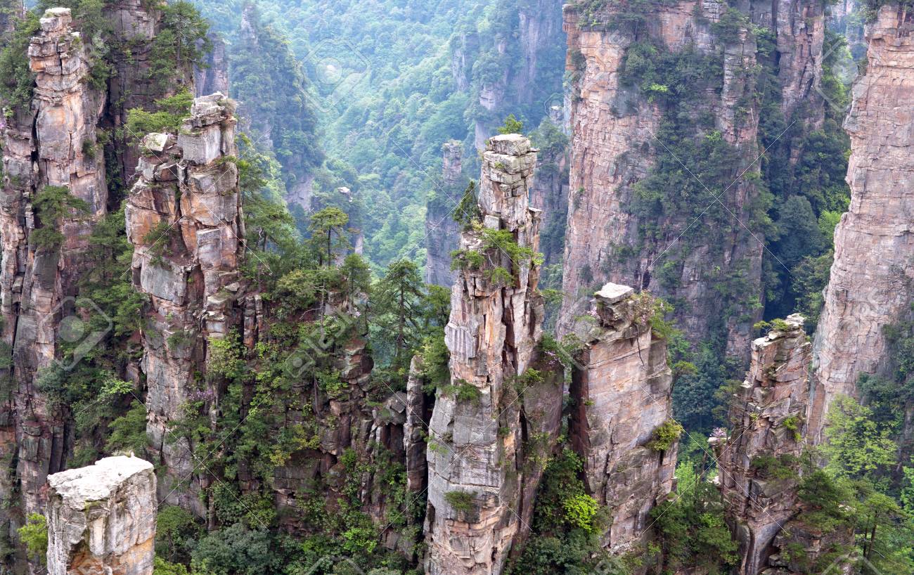Zhangjiajie National Forest Park Avatar Floating Mountains Stock Photo Picture And Royalty Free Image Image