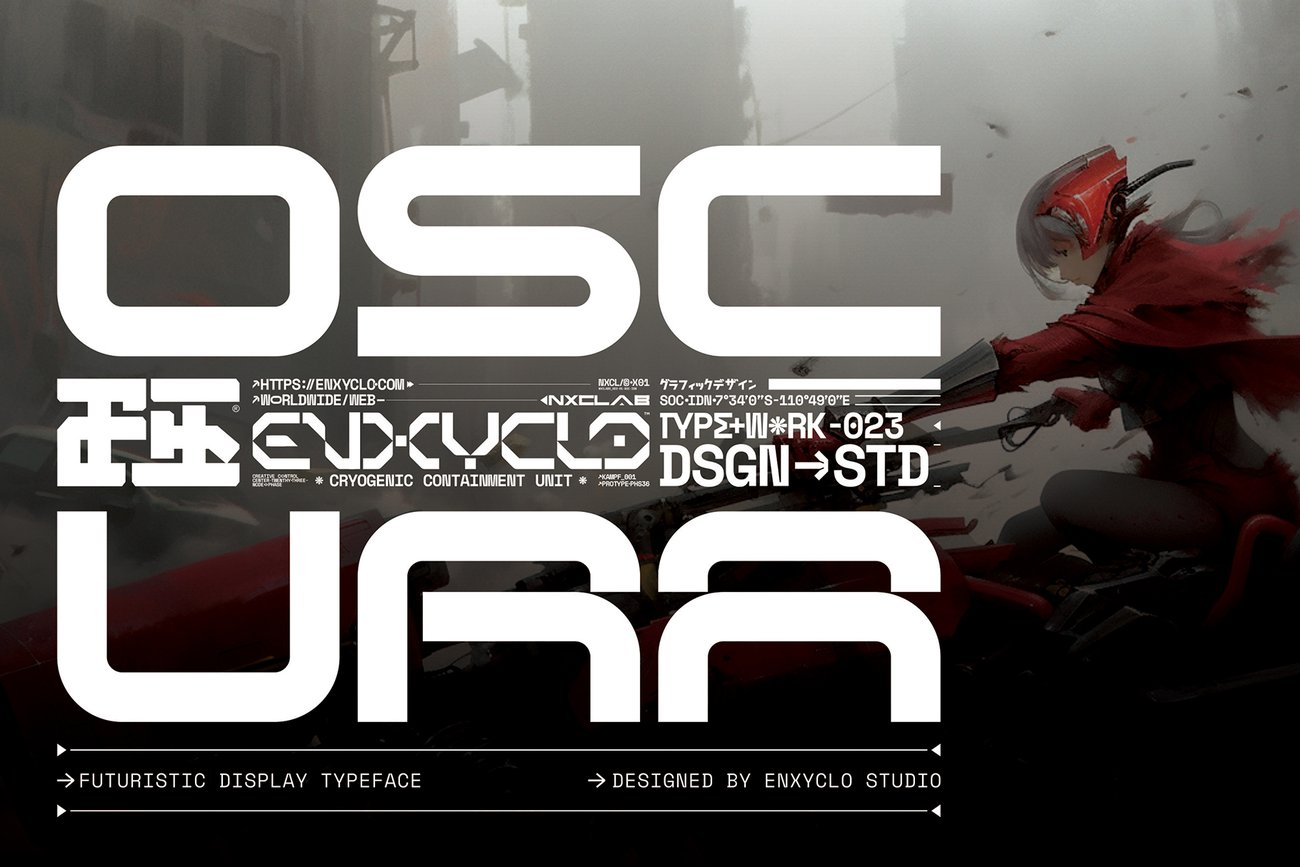 Font - OSCURA - FUTURISTIC TECHNO CYBERPUNK FONT | 123RF, image size:1300x867
